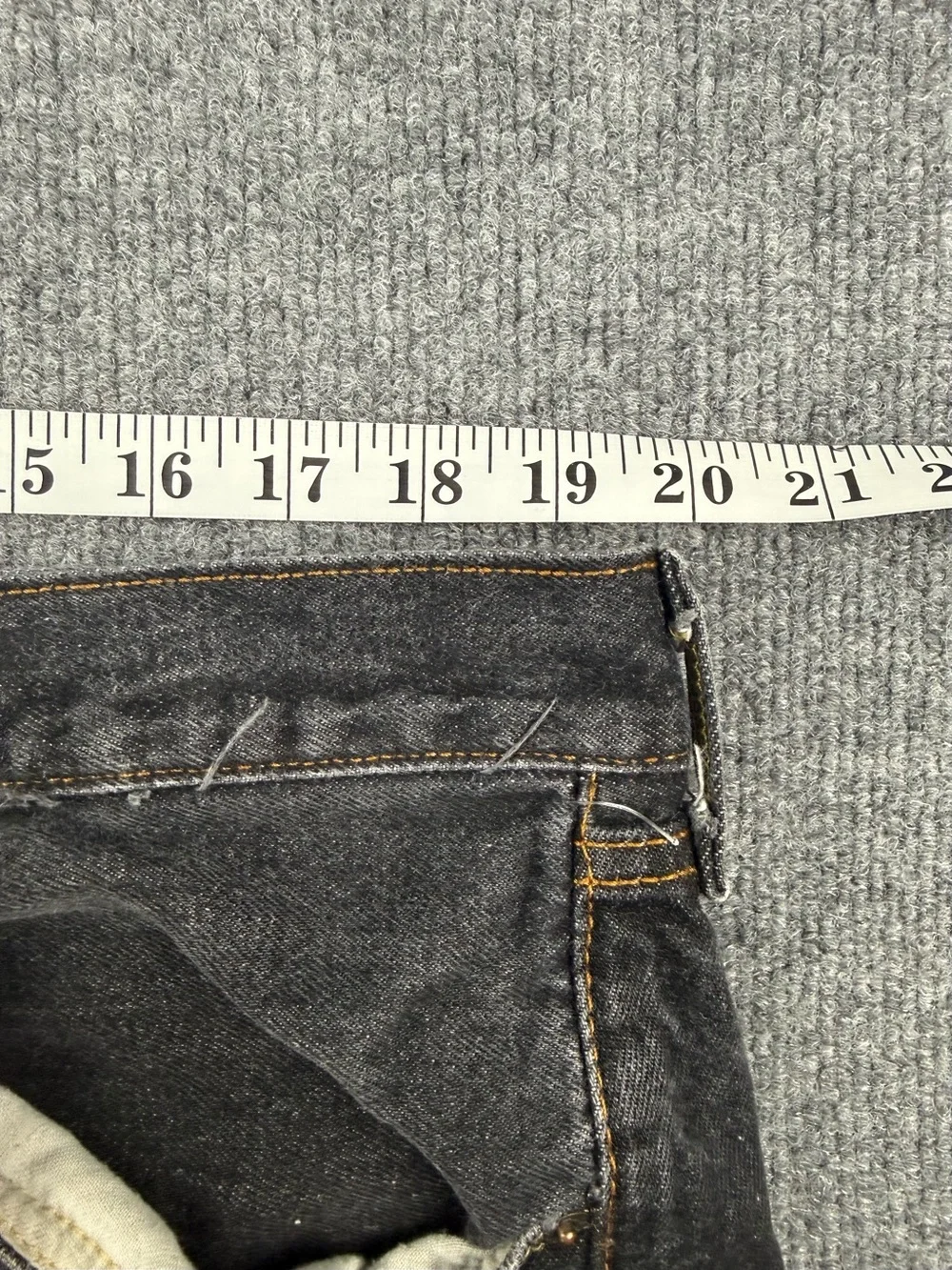 Levi's 501 Men's Black Straight Jeans, Size 42x27 (hemmed)